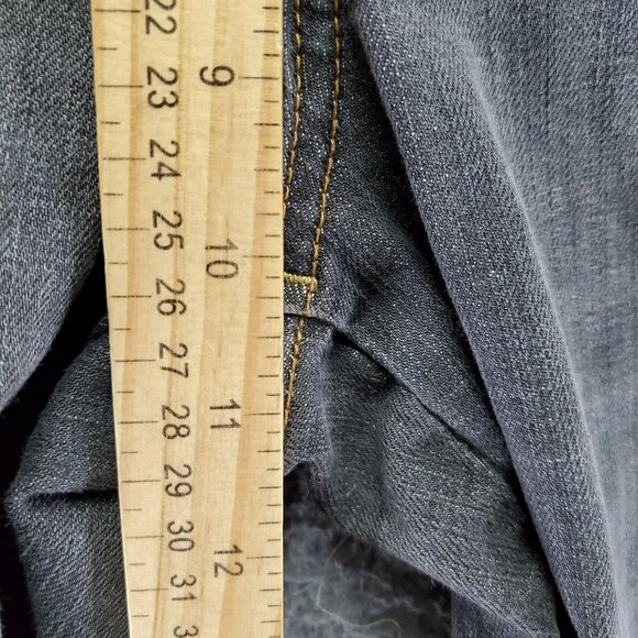 New York & Company Jeans Womens 16 Gray Mid-Rise Straight Leg Stretch Denim - Picture 5 of 9